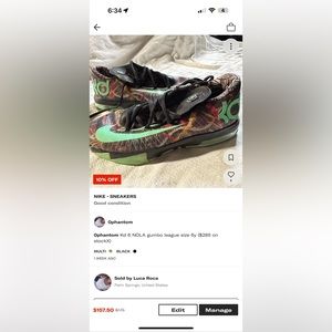 KD 6 NOLA GUMBO SIZE 6Y